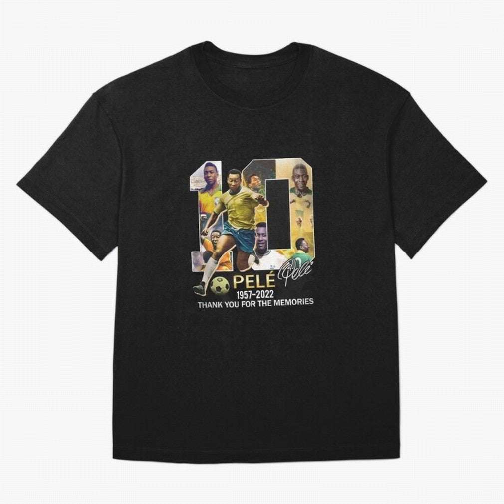 Signed Pele Shirt Oversized T-Shirt Celebrate Unforgettable Nights in Match Day Hype around FIFA World Cup 2026 Group Stage, Haaland, Spain, Global Supporter Spirit, Legendary Goals, National Colors and Tournament Celebration; Perfect for People