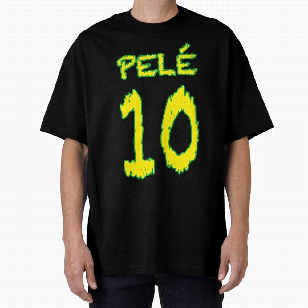 Pel¨¦ 10 Oversized T-Shirt Experience the Global Stage of Global Football Passion for FIFA World Cup 2026, Highlighting Cristiano Ronaldo, Haaland and CR7, France, Fan Favorite Moments, National Team Passion, Big Match Drama and Soccer History;