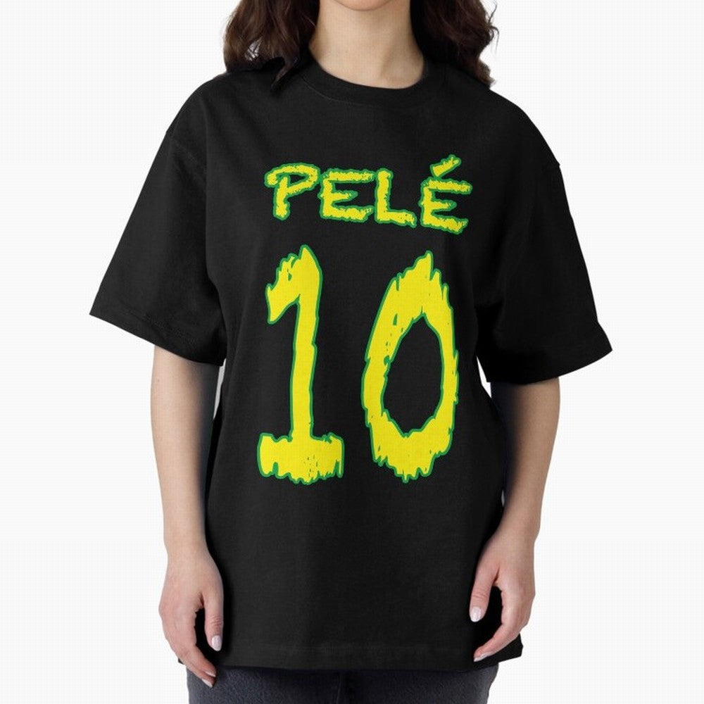 Pel¨¦ 10 Oversized T-Shirt Experience the Global Stage of Global Football Passion for FIFA World Cup 2026, Highlighting Cristiano Ronaldo, Haaland and CR7, France, Fan Favorite Moments, National Team Passion, Big Match Drama and Soccer History;