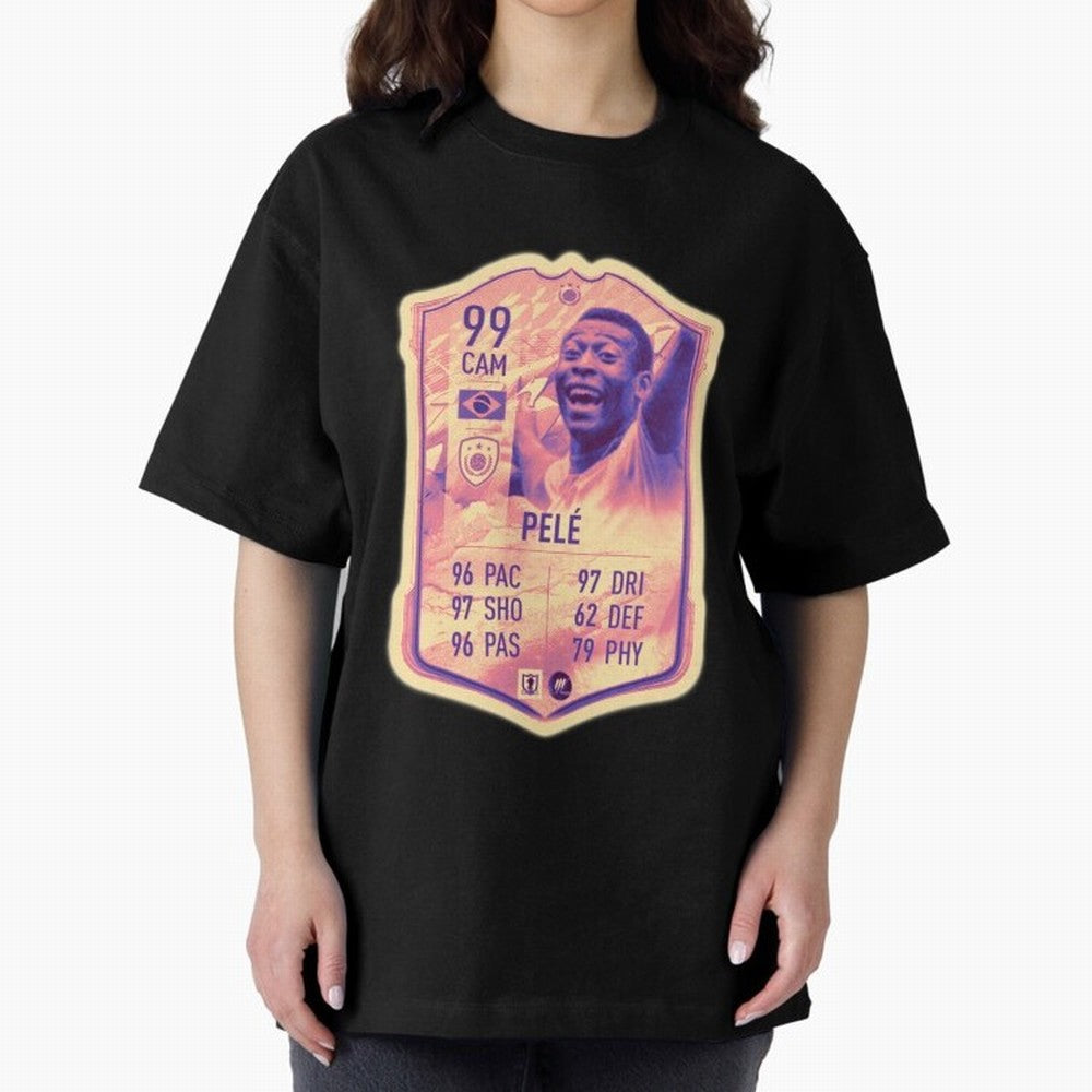 Pele Oversized T-Shirt Discover FIFA World Cup 2026 Filled with Cristiano Ronaldo, Germany Energy, Sports Nostalgia, International Competition, Famous Players and Unforgettable Victories; Great for Supporters Who Love Legendary Players, National