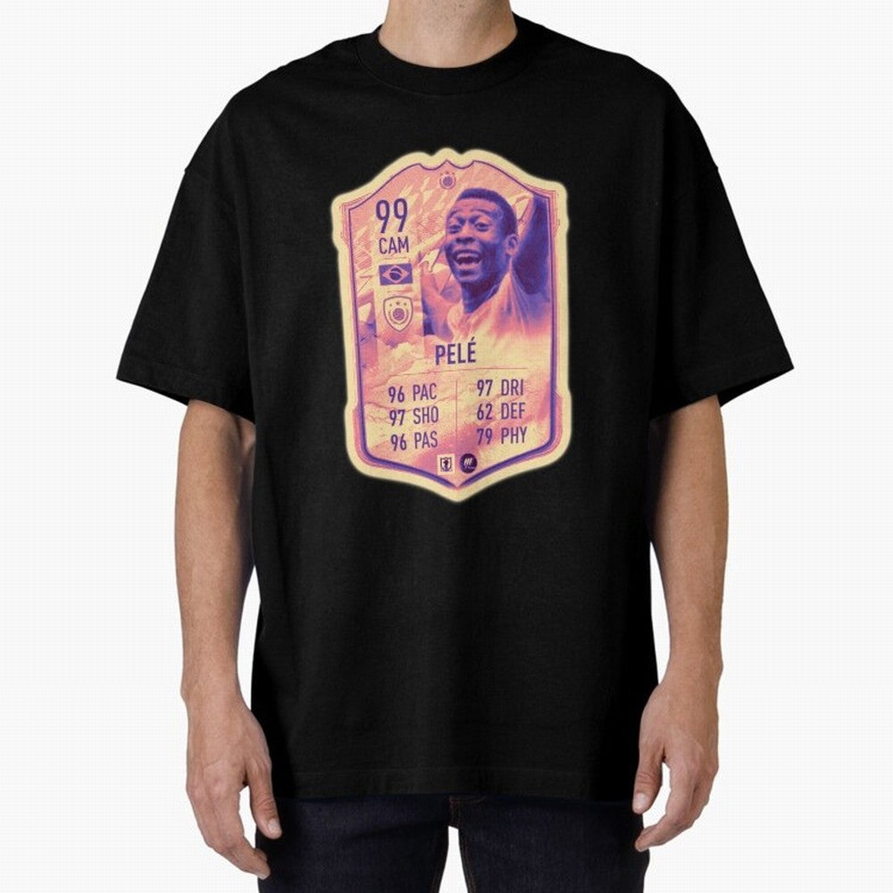 Pele Oversized T-Shirt Discover FIFA World Cup 2026 Filled with Cristiano Ronaldo, Germany Energy, Sports Nostalgia, International Competition, Famous Players and Unforgettable Victories; Great for Supporters Who Love Legendary Players, National