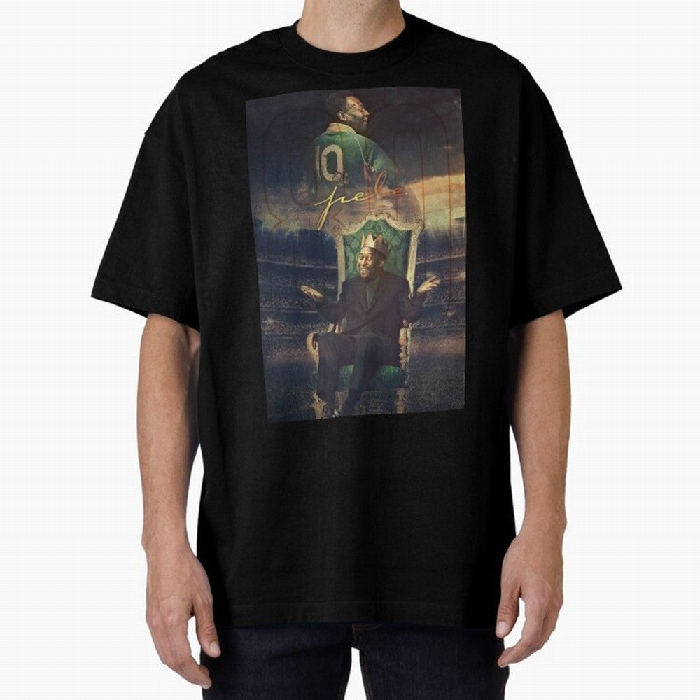 Pel¨¦ Pel¨¦ Pel¨¦ Pele Pele Pele Brazil Brazil Oversized T-Shirt Cheer for Match Day Hype around FIFA World Cup 2026, Mbappe and Neymar, Brazil, Soccer Culture, Superstar Moments, National Team Dreams and Competitive Fire; Perfect for People Who