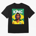 King Pele Oversized T-Shirt Experience the Global Stage of FIFA World Cup 2026 USA Canada Mexico Spirit, Made for England, Mbappe, Football History, Final Match Energy, Crowd Noise and Once in a Lifetime Moments; Ideal for Football Dads, Football