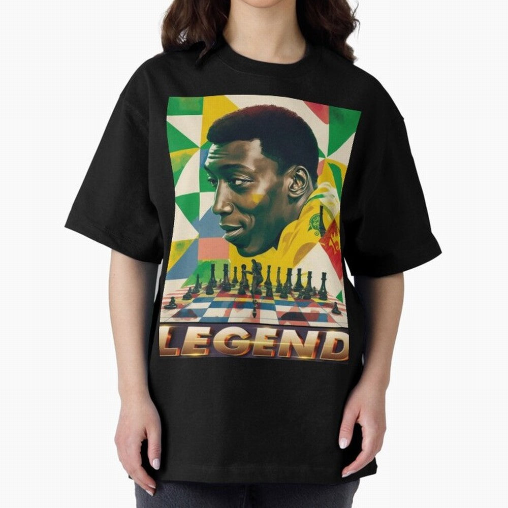 Signed Pele Shirt Oversized T-Shirt Celebrate the Magic of FIFA World Cup 2026 USA Canada Mexico for Fans of Mbappe and Neymar and Portugal, Spain and Germany, Bringing Worldwide Fan Energy, Dramatic Goals, Stadium Lights and Championship