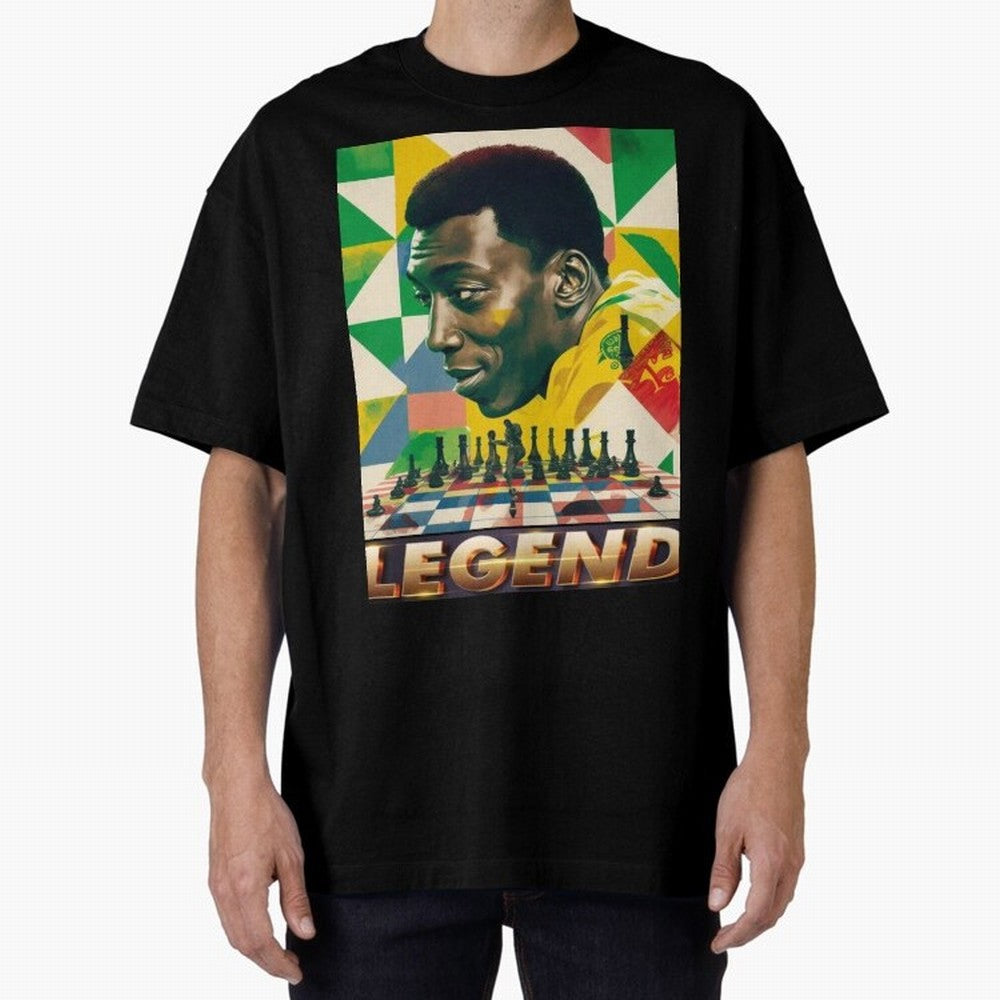 Signed Pele Shirt Oversized T-Shirt Celebrate the Magic of FIFA World Cup 2026 USA Canada Mexico for Fans of Mbappe and Neymar and Portugal, Spain and Germany, Bringing Worldwide Fan Energy, Dramatic Goals, Stadium Lights and Championship