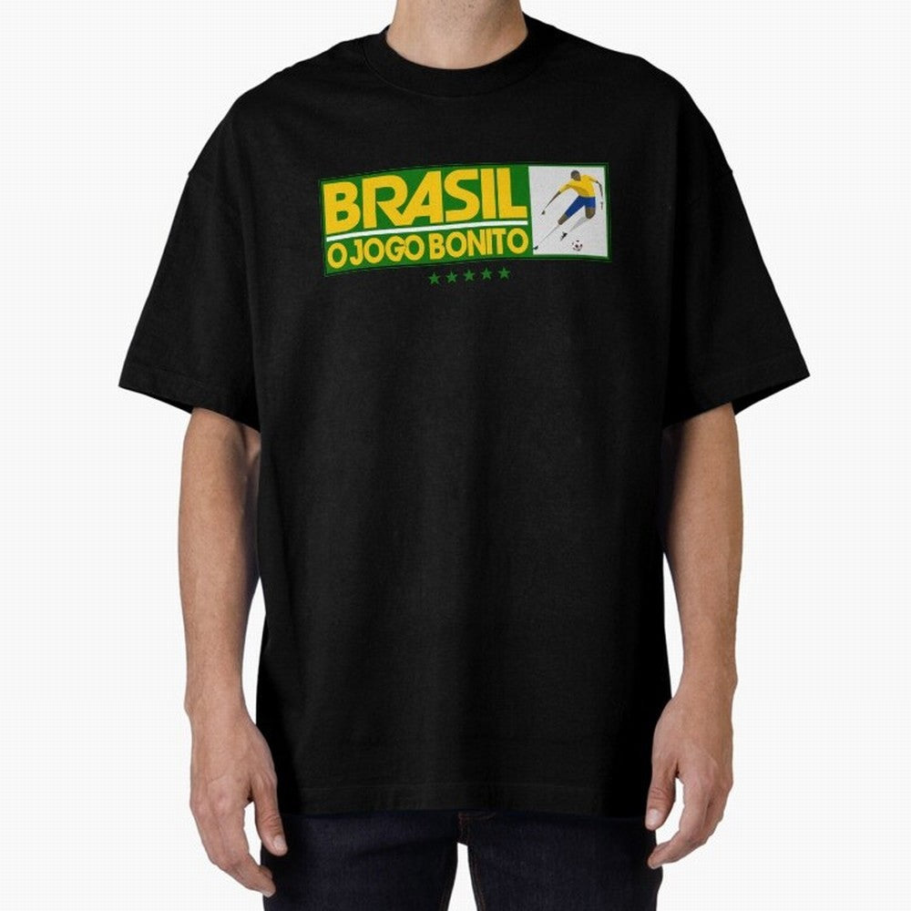 O jogo bonito Oversized T-Shirt Celebrate National Team Dreams in FIFA World Cup 2026 Spirit, with France, Messi, Vintage Soccer Flavor, Modern Football Stars, National Flags and Final Night Emotion; Made for Collectors Who Enjoy Iconic Players,