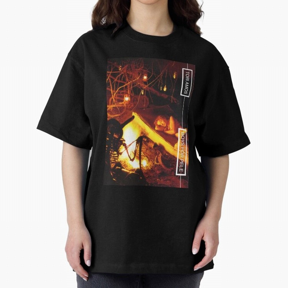 Tori Amos Boys For Pele Promo Alt Cover Album Art Fireside202 Oversized T-Shirt Follow Every Goal of FIFA World Cup 2026 USA Canada Mexico for Fans of Mbappe and Neymar and France and Portugal, Bringing Football Passion, Legendary Performances,