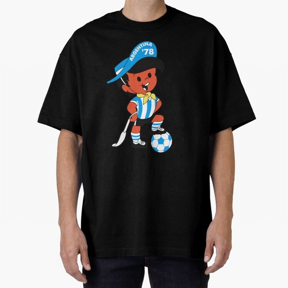 Argentina 78 Mascot Print1 Essential T-Shirt Discover FIFA World Cup 2026 USA Canada Mexico Spirit, Inspired by France and Portugal, Neymar, Haaland and Cristiano Ronaldo, Football Festival Excitement, Trophy Ambitions, Country Rivalries and Star
