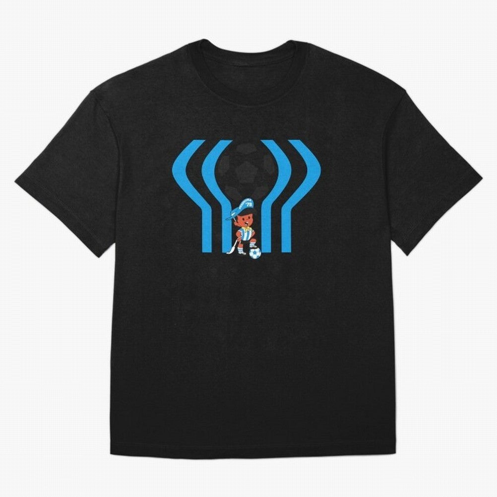 Argentina 78 Mascot Print1 Essential T-Shirt Experience the FIFA World Cup 2026 Journey through Messi and Cristiano Ronaldo Highlights, Argentina and Brazil Pride, Goal Celebration Energy, Supporter Heritage, Football Icons and Worldwide Tournament