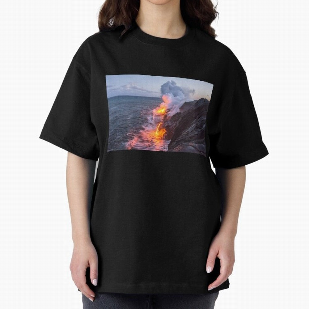 Kilauea Volcano Lava Flow Sea Entry 3 The Big Island Hawaii1 Classic T-Shirt Bring Trophy Dreams to the FIFA World Cup 2026 USA Canada Mexico Journey through Haaland and Mbappe Highlights, Spain Pride, Football Festival Excitement, Trophy
