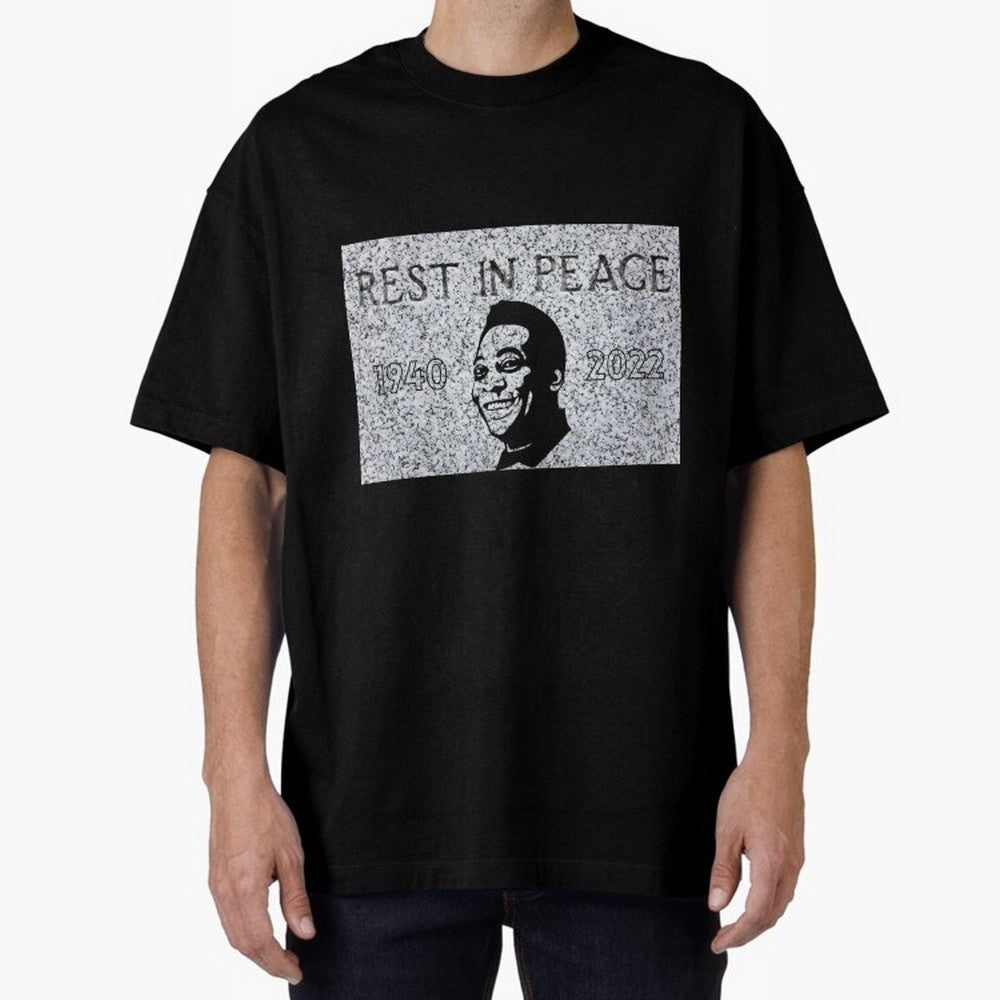 RIP Pel¨¦, 1940-2022 Oversized T-Shirt Show Your Love for FIFA World Cup 2026 for Fans of Mbappe and France, Bringing Match Day Excitement, Supporter Culture, Golden Goals and Global Football Passion; Created for Match Day Parties, Soccer Gifts,