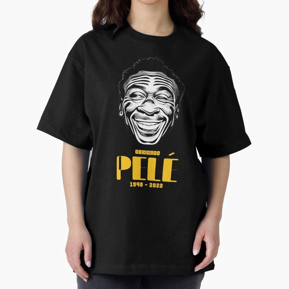 Pel¨¦ O Rei | Obrigado Pel¨¦ Essential T-Shirt Show Championship Spirit for FIFA World Cup 2026 Highlighting Messi, Brazil, Portugal and Argentina Energy, Stadium Chants, National Pride, Trophy Dreams and Unforgettable Football Memories; Made for