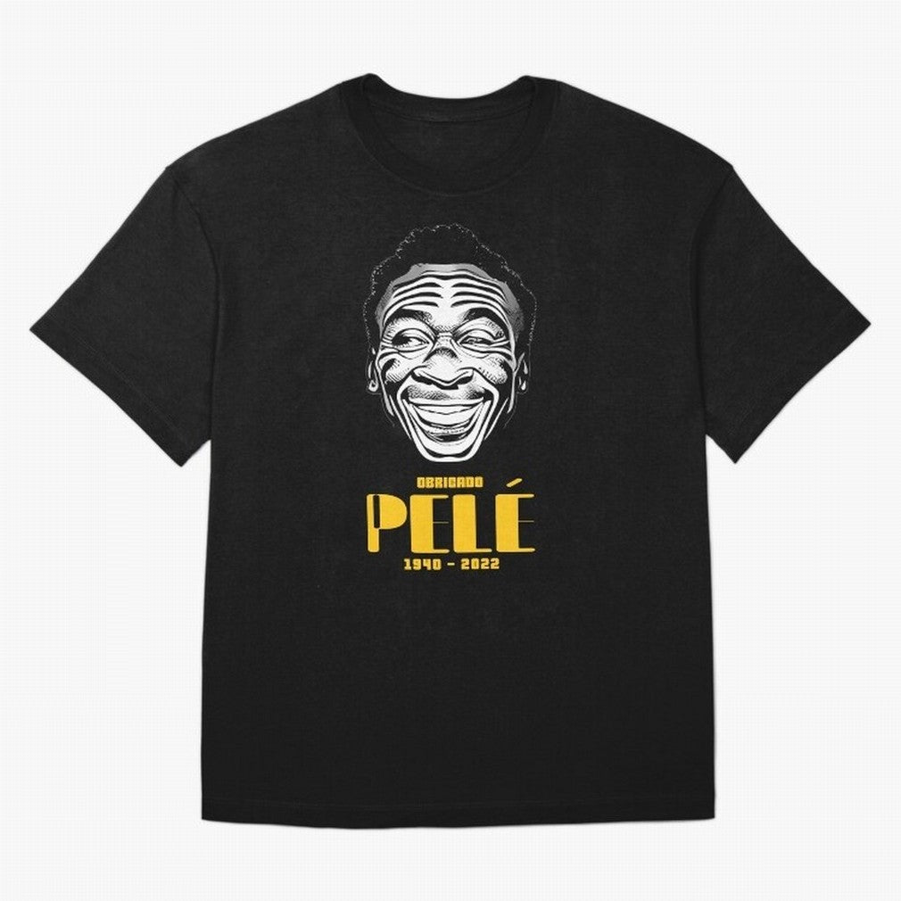 Pel¨¦ O Rei | Obrigado Pel¨¦ Essential T-Shirt Show Championship Spirit for FIFA World Cup 2026 Highlighting Messi, Brazil, Portugal and Argentina Energy, Stadium Chants, National Pride, Trophy Dreams and Unforgettable Football Memories; Made for
