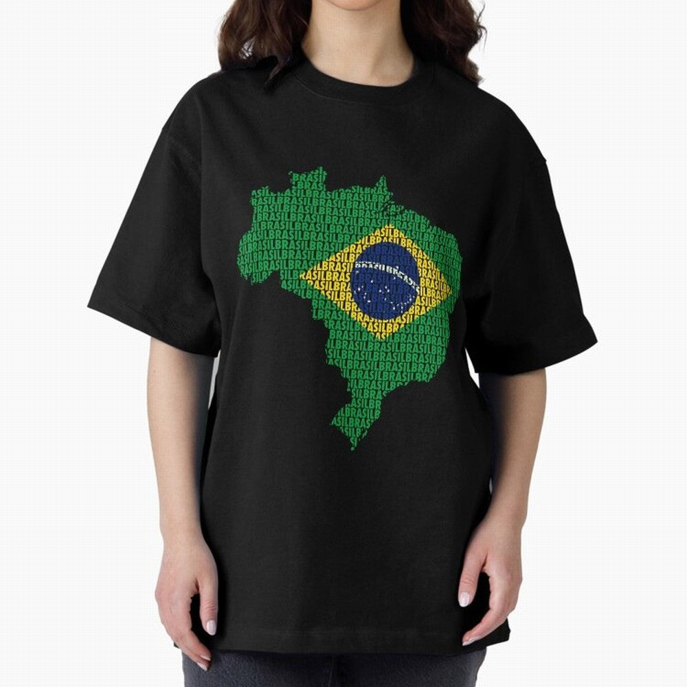 Map of Brazil (Brasil) Classic T-Shirt Bring Stadium Energy to the FIFA World Cup 2026 Journey through Cristiano Ronaldo, Haaland and CR7 Highlights, Brazil, Portugal and Argentina Pride, Game Day Rituals, Football Legends, Country Pride and the