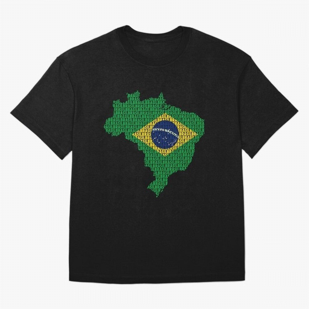 Map of Brazil (Brasil) Classic T-Shirt Bring Stadium Energy to the FIFA World Cup 2026 Journey through Cristiano Ronaldo, Haaland and CR7 Highlights, Brazil, Portugal and Argentina Pride, Game Day Rituals, Football Legends, Country Pride and the