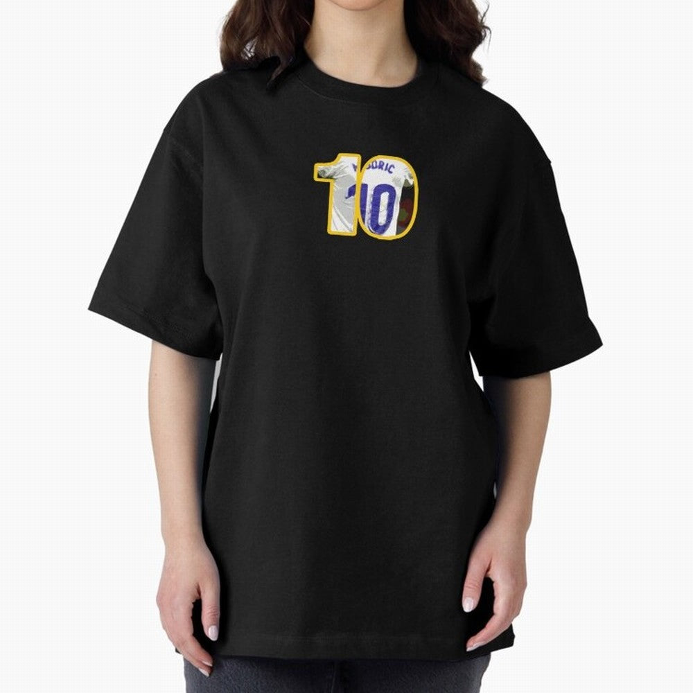 Luka Modric 10 Cut-out Classic T-Shirt Celebrate Golden Goal Energy in Match Day Hype around FIFA World Cup 2026, Mbappe and Neymar, Brazil, Portugal and Argentina, Stadium Chants, National Pride, Trophy Dreams and Unforgettable Football Memories;