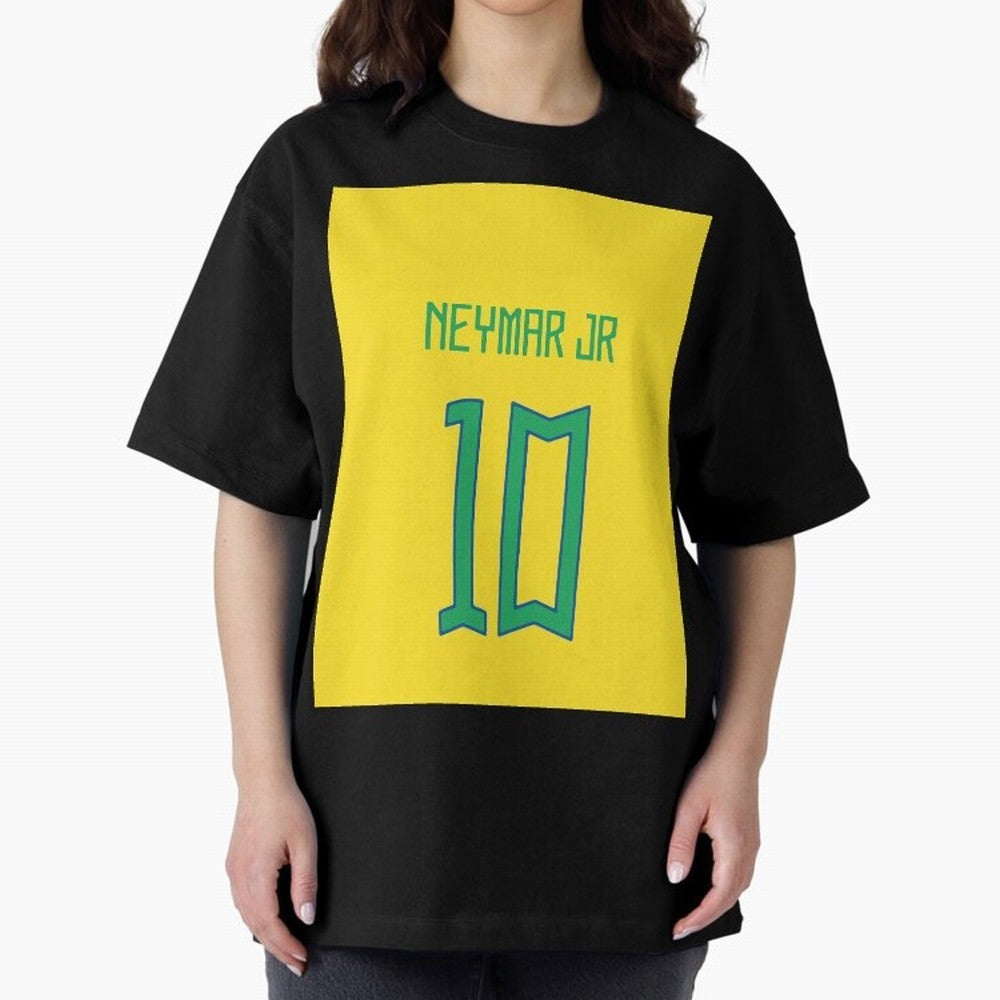 Neymar - Brazil 2022 Graphic T-Shirt Live the Energy of Match Day Hype around FIFA World Cup 2026 Group Stage, Messi, Neymar and Mbappe, Argentina and Brazil, Sports Nostalgia, International Competition, Famous Players and Unforgettable Victories;