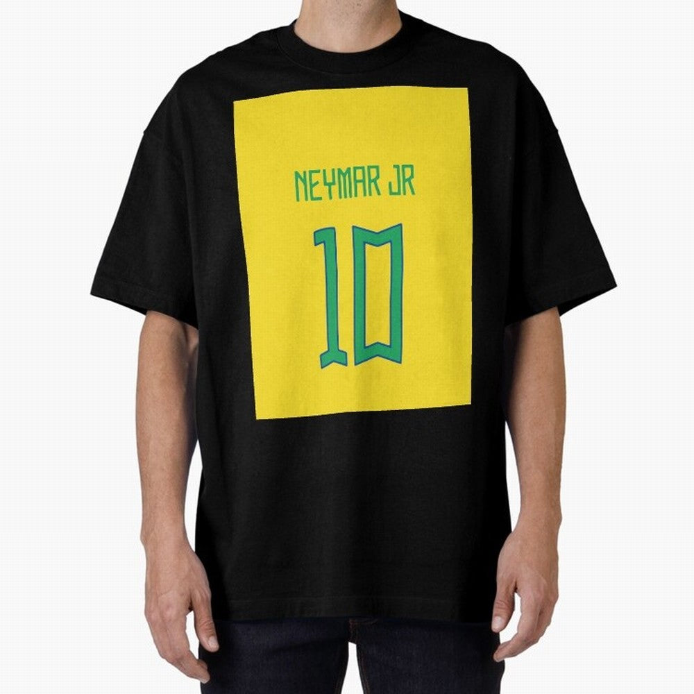 Neymar - Brazil 2022 Graphic T-Shirt Live the Energy of Match Day Hype around FIFA World Cup 2026 Group Stage, Messi, Neymar and Mbappe, Argentina and Brazil, Sports Nostalgia, International Competition, Famous Players and Unforgettable Victories;