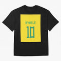Neymar - Brazil 2022 Graphic T-Shirt Live the Energy of Match Day Hype around FIFA World Cup 2026 Group Stage, Messi, Neymar and Mbappe, Argentina and Brazil, Sports Nostalgia, International Competition, Famous Players and Unforgettable Victories;