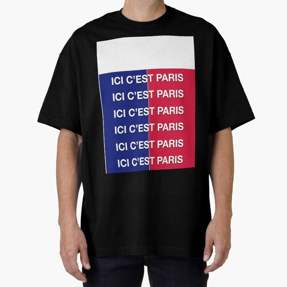 ICI C'EST PARIS Graphic T-Shirt Celebrate Rivalries and Pride in the FIFA World Cup 2026 Journey through Mbappe Highlights, England Pride, Football Festival Excitement, Trophy Ambitions, Country Rivalries and Star Player Buzz; Created for Match Day