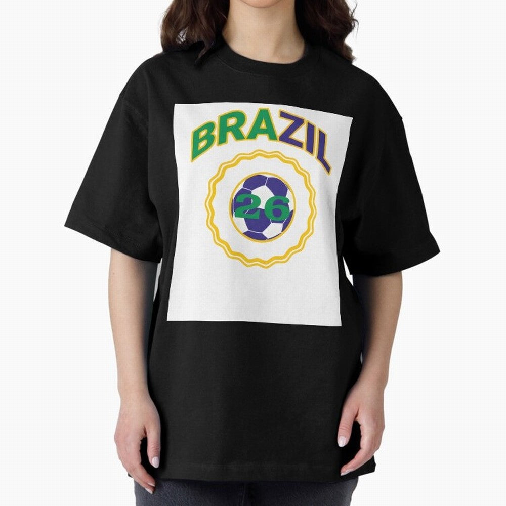 brazil 2026 world cup soccer badge Premium T-Shirt Enjoy the Biggest Football Party of Match Day Hype around FIFA World Cup 2026 USA Canada Mexico, Neymar, Haaland and Cristiano Ronaldo, England, France and Netherlands, Classic Soccer Heritage,