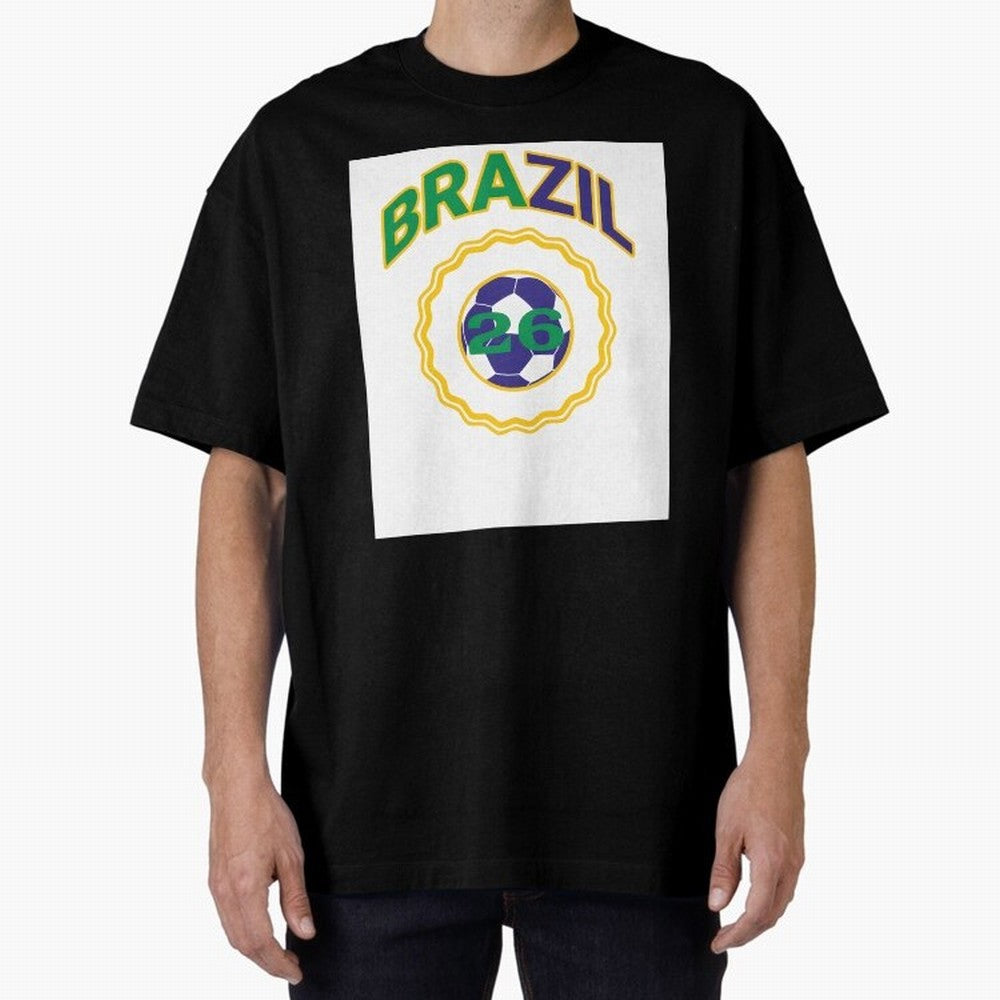 brazil 2026 world cup soccer badge Premium T-Shirt Enjoy the Biggest Football Party of Match Day Hype around FIFA World Cup 2026 USA Canada Mexico, Neymar, Haaland and Cristiano Ronaldo, England, France and Netherlands, Classic Soccer Heritage,