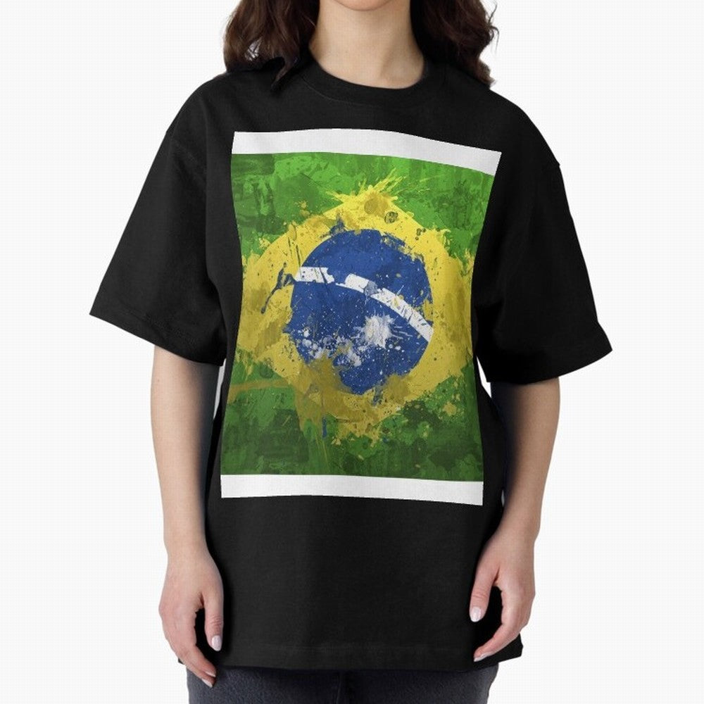 Brasilian Flag Face Mask Graphic T-Shirt Honor Champions and Dreams in Match Day Hype around FIFA World Cup 2026, Messi, England and Germany, Vintage Soccer Flavor, Modern Football Stars, National Flags and Final Night Emotion; Perfect for