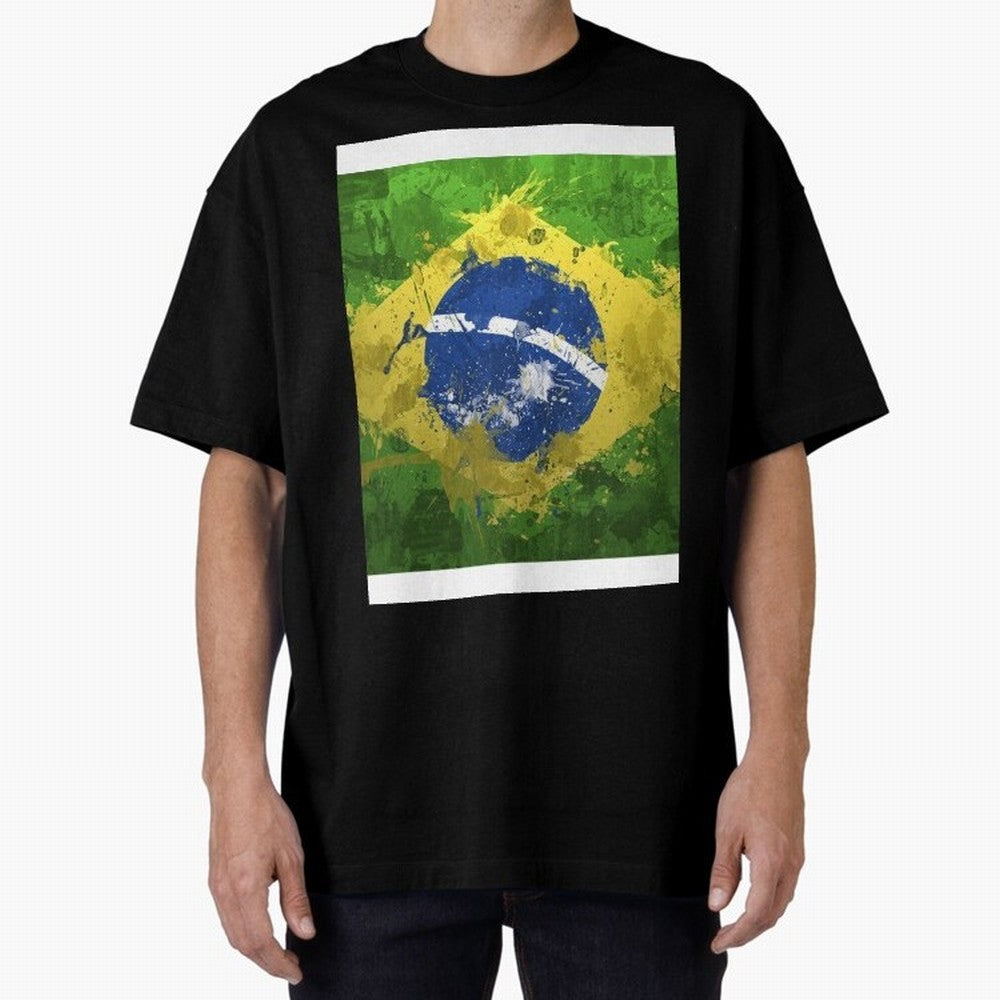 Brasilian Flag Face Mask Graphic T-Shirt Honor Champions and Dreams in Match Day Hype around FIFA World Cup 2026, Messi, England and Germany, Vintage Soccer Flavor, Modern Football Stars, National Flags and Final Night Emotion; Perfect for