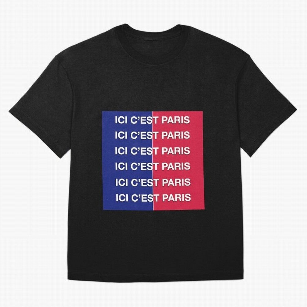 ICI C'EST PARIS Premium T-Shirt Celebrate the Stars of Match Day Hype around FIFA World Cup 2026 USA Canada Mexico, Haaland, Argentina and Brazil, Football Festival Excitement, Trophy Ambitions, Country Rivalries and Star Player Buzz; Ideal for
