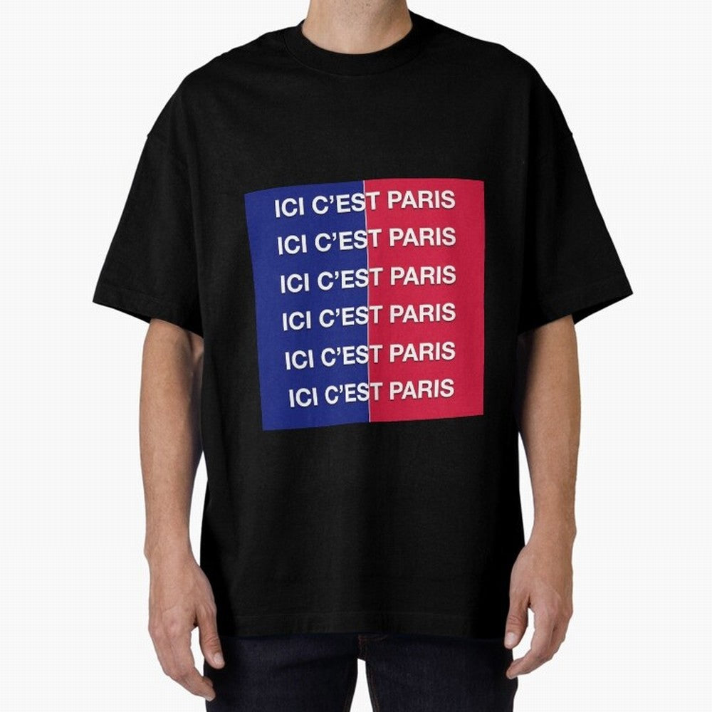 ICI C'EST PARIS Premium T-Shirt Celebrate the Stars of Match Day Hype around FIFA World Cup 2026 USA Canada Mexico, Haaland, Argentina and Brazil, Football Festival Excitement, Trophy Ambitions, Country Rivalries and Star Player Buzz; Ideal for