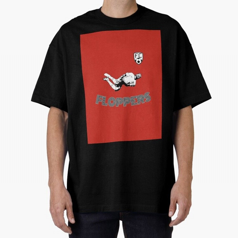 Floppers FC - Unique and Original Design Graphic T-Shirt Celebrate Global Passion for FIFA World Cup 2026 Spirit, with Netherlands, Haaland and Mbappe, Goal Celebration Energy, Supporter Heritage, Football Icons and Worldwide Tournament Joy; Made