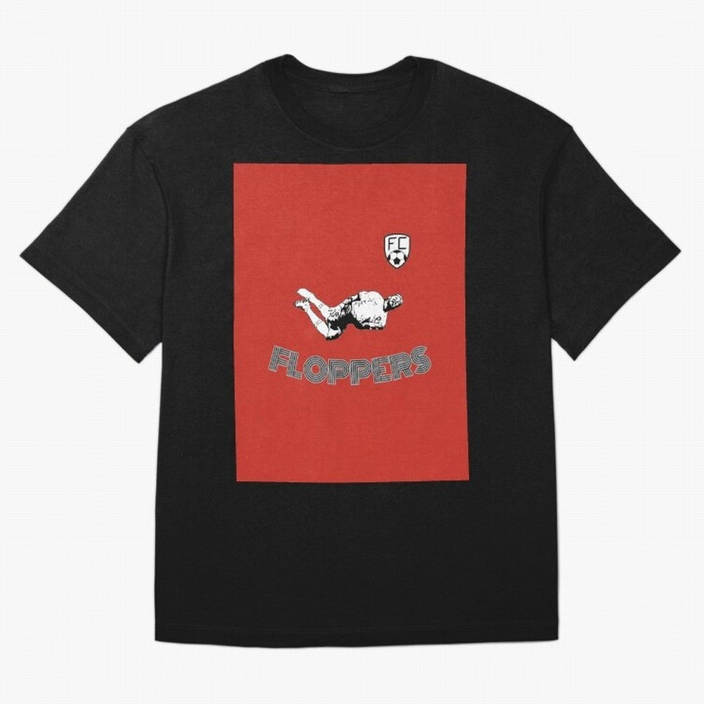 Floppers FC - Unique and Original Design Graphic T-Shirt Celebrate Global Passion for FIFA World Cup 2026 Spirit, with Netherlands, Haaland and Mbappe, Goal Celebration Energy, Supporter Heritage, Football Icons and Worldwide Tournament Joy; Made