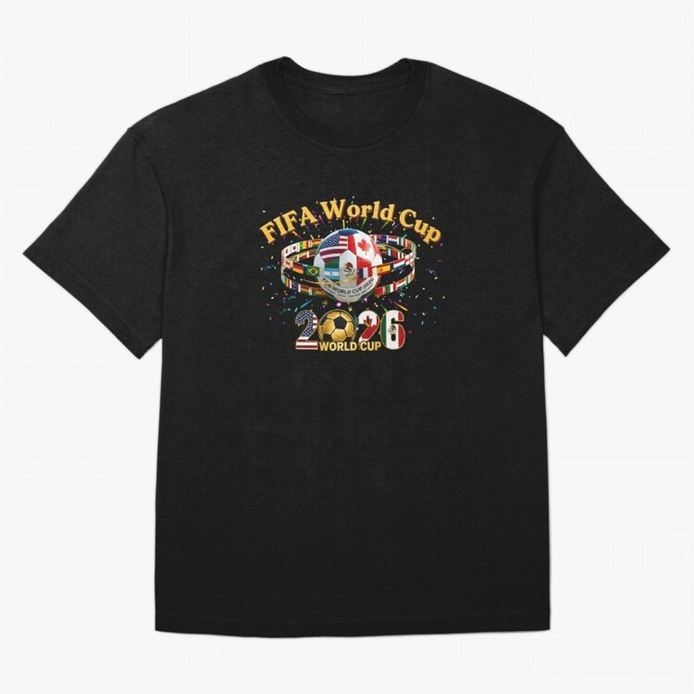 2026 World Cup Soccer World Flags Stadium Graphic Classic T-Shirt Join Supporters Worldwide for Global Football Passion for FIFA World Cup 2026 USA Canada Mexico, Inspired by Cristiano Ronaldo, Haaland and CR7, Germany, Football History, Final
