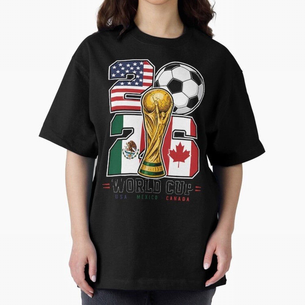 2026 Soccer World Cup Football Design Classic T-Shirt Follow Global Football Passion for FIFA World Cup 2026, Celebrating Haaland and Mbappe, Netherlands, Retro Football Energy, Iconic Rivalries, Trophy Chase Drama and Stadium Atmosphere; Great for