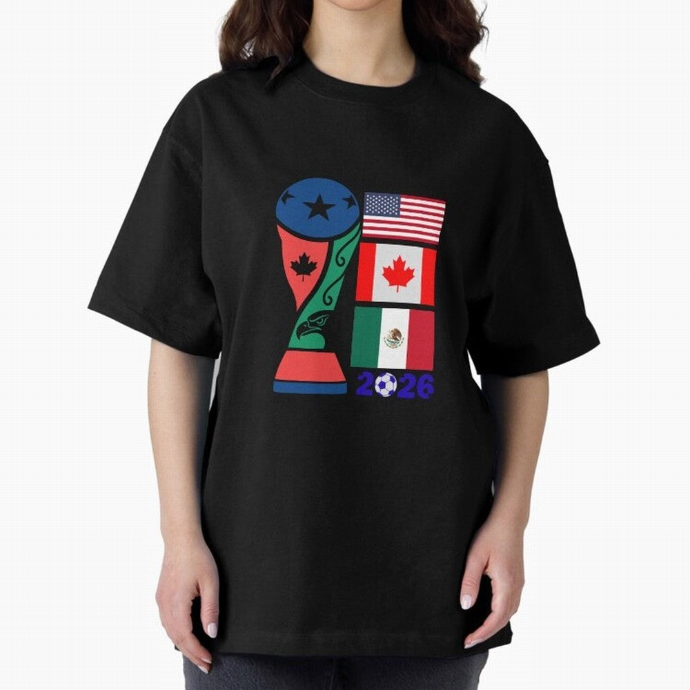 North America Football Unity 2026 Classic T-Shirt Celebrate Unforgettable Nights in Global Football Passion for FIFA World Cup 2026, Filled with Neymar, Haaland and Cristiano Ronaldo, Argentina, France and Brazil, Champion Mindset, Group Stage