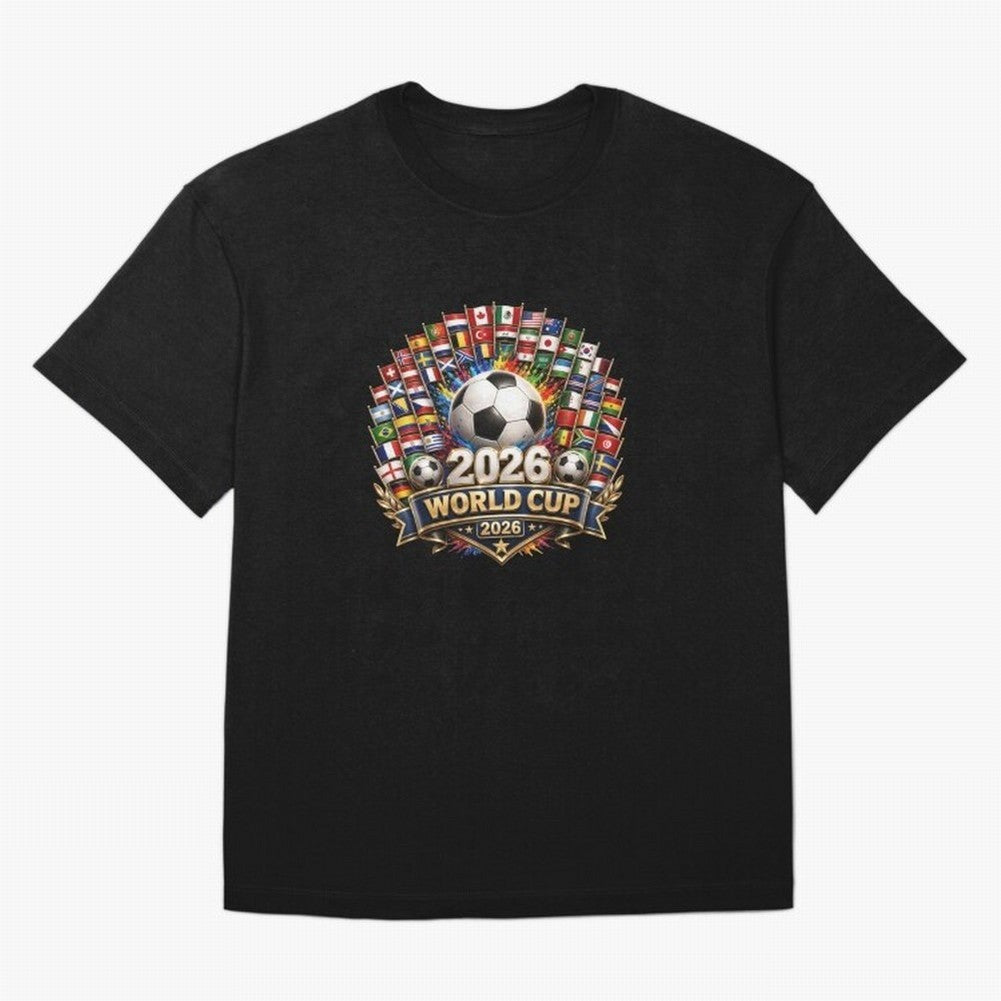 World Cup 2026, Soccer Tournament, 2026 Retro World Cup, Usa Canada Mexico Football Classic T-Shirt Bring a Vintage Feel to the FIFA World Cup 2026 Group Stage Journey through Neymar, Haaland and Cristiano Ronaldo Highlights, England, France and