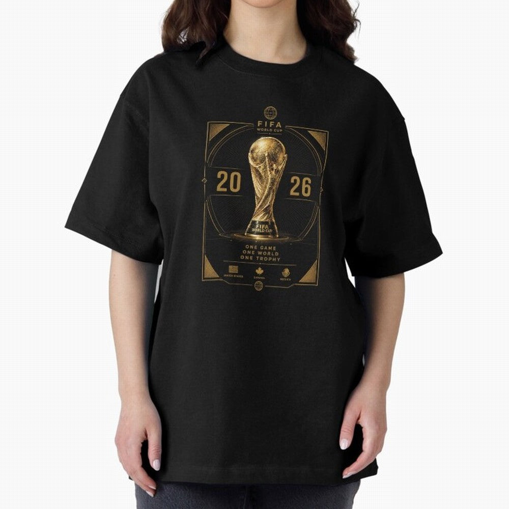 World Cup Classic T-Shirt Follow the Road to FIFA World Cup 2026 Group Stage Spirit, Built around France, Messi, Neymar and Mbappe, Championship Spirit, Famous Goals, Roaring Crowds and International Football Unity; Ideal for Football Dads,