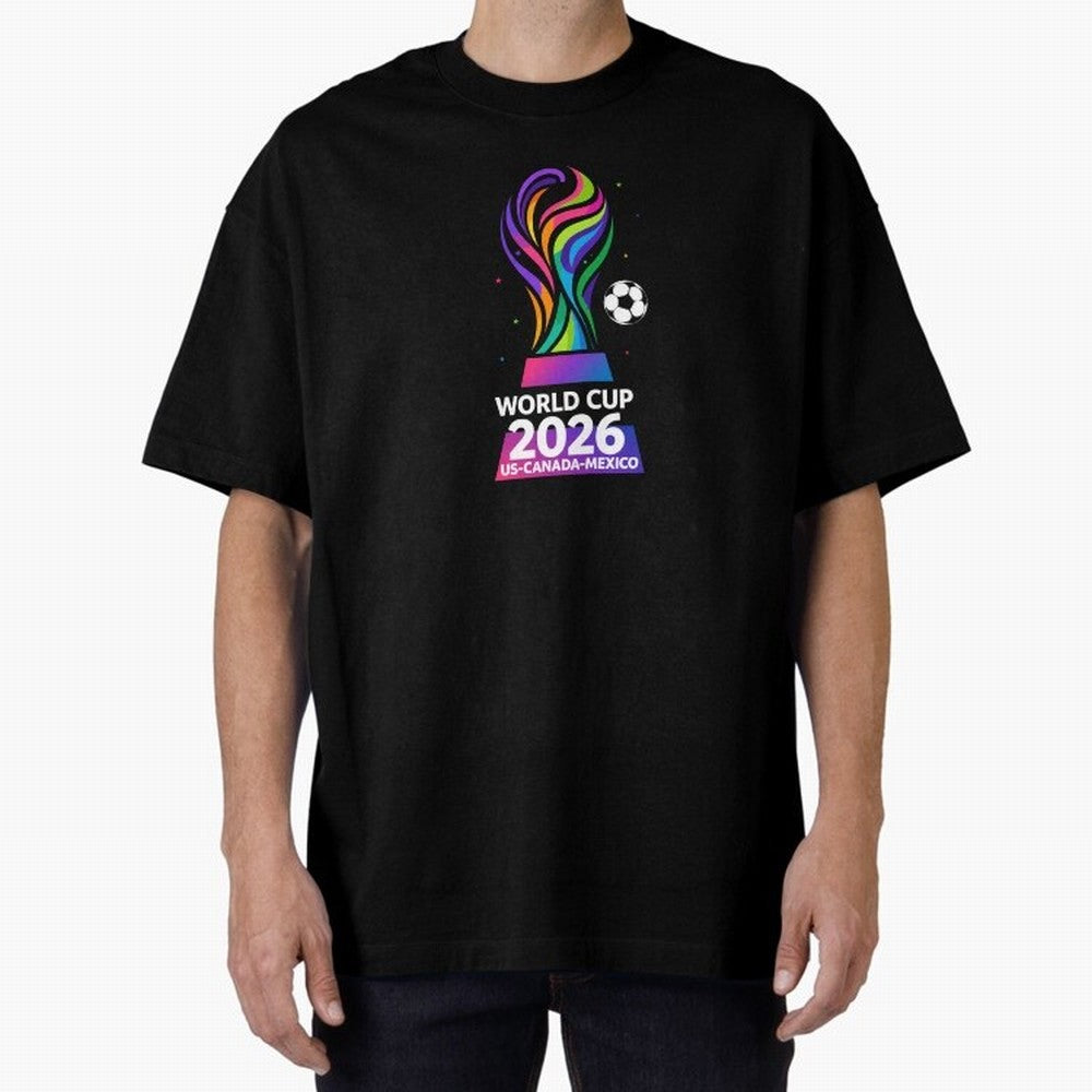 World Cup 2026 US-Canada-Mexico Soccer Trophy Classic T-Shirt Share FIFA World Cup 2026 Driven by Mbappe, France Energy, Vintage Soccer Flavor, Modern Football Stars, National Flags and Final Night Emotion; Ideal for Fans Who Follow Messi,