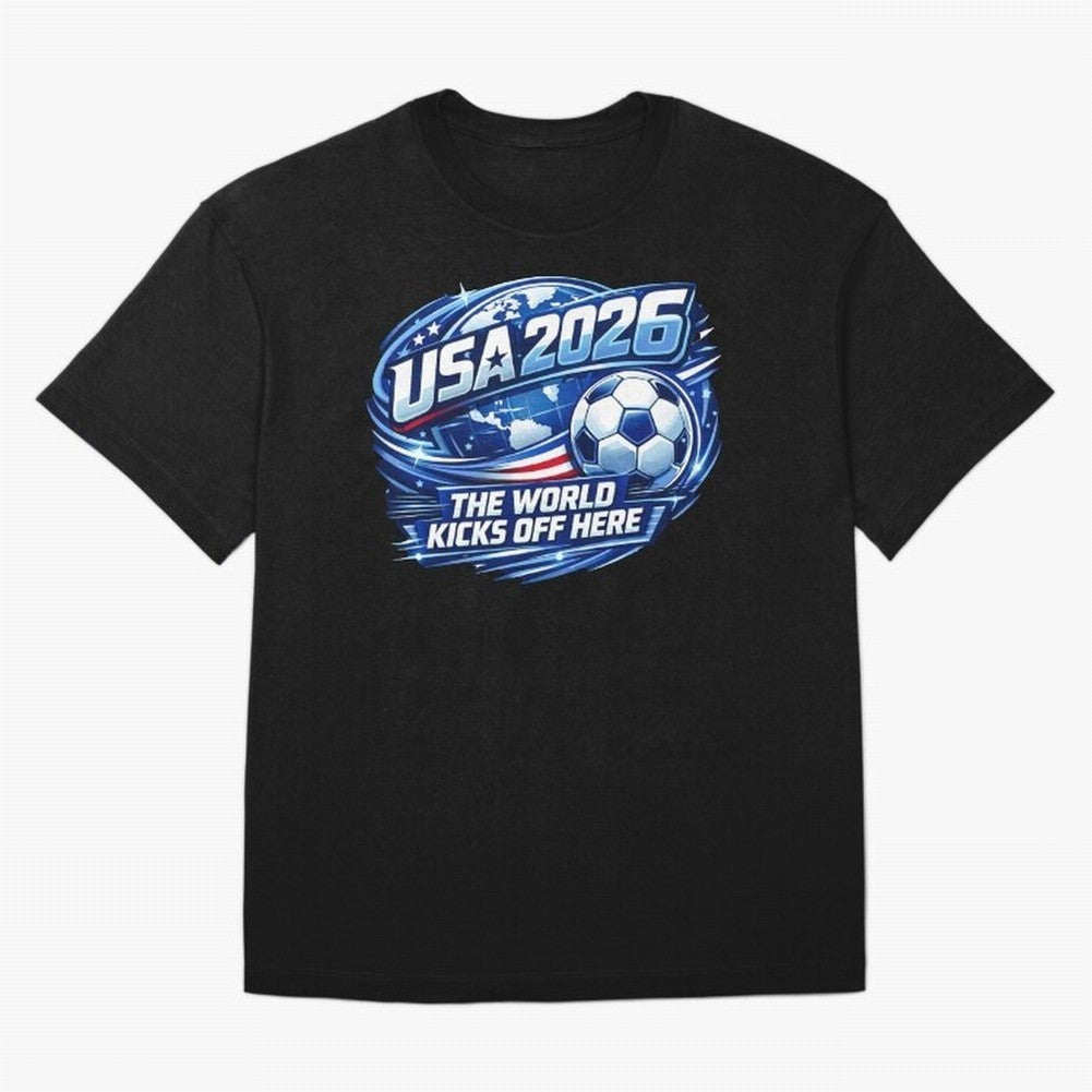 World Cup 2026 Classic T-Shirt Support Your Favorite Stars during Global Football Passion for FIFA World Cup 2026 Group Stage, Connected to Cristiano Ronaldo, France, Retro Football Energy, Iconic Rivalries, Trophy Chase Drama and Stadium