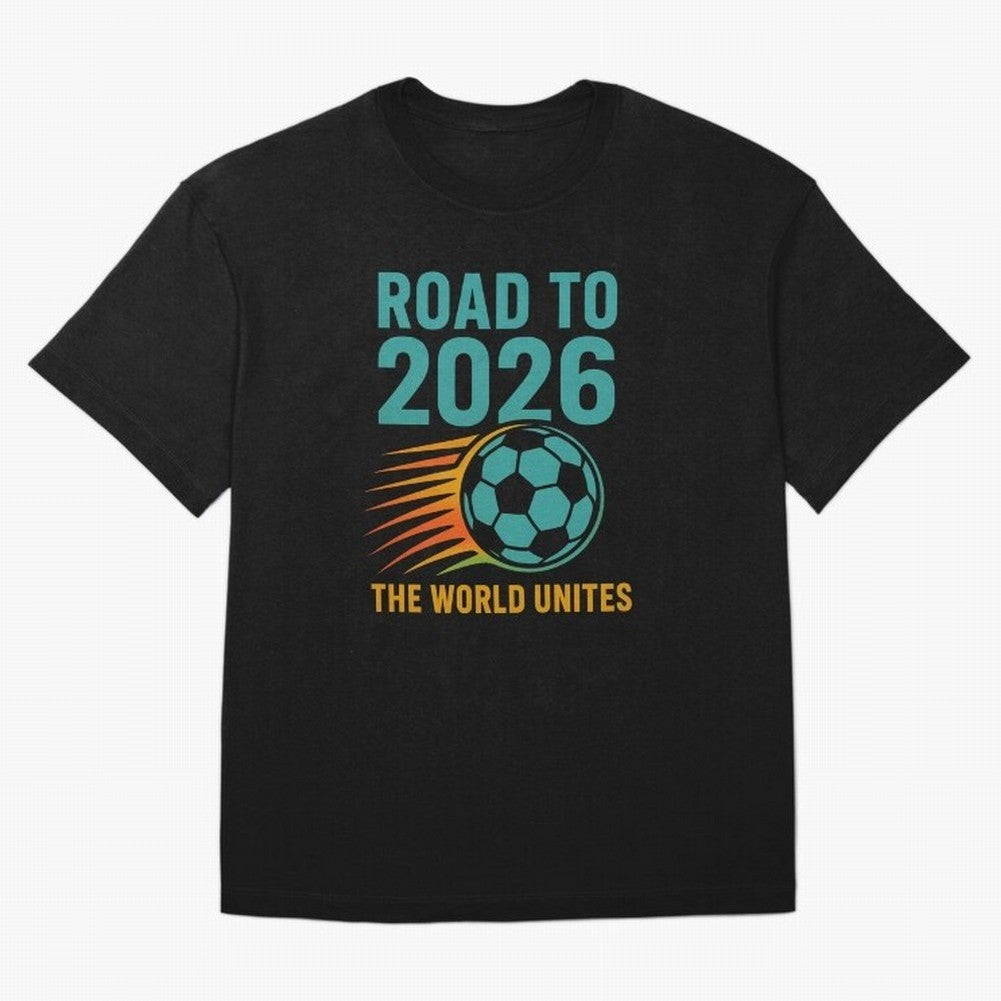 The World Unites Classic T-Shirt Elevate the FIFA World Cup 2026 Group Stage Journey through Messi, Neymar and Mbappe Highlights, England Pride, Retro Football Energy, Iconic Rivalries, Trophy Chase Drama and Stadium Atmosphere; Made for Collectors