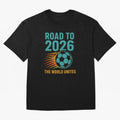 The World Unites Classic T-Shirt Elevate the FIFA World Cup 2026 Group Stage Journey through Messi, Neymar and Mbappe Highlights, England Pride, Retro Football Energy, Iconic Rivalries, Trophy Chase Drama and Stadium Atmosphere; Made for Collectors