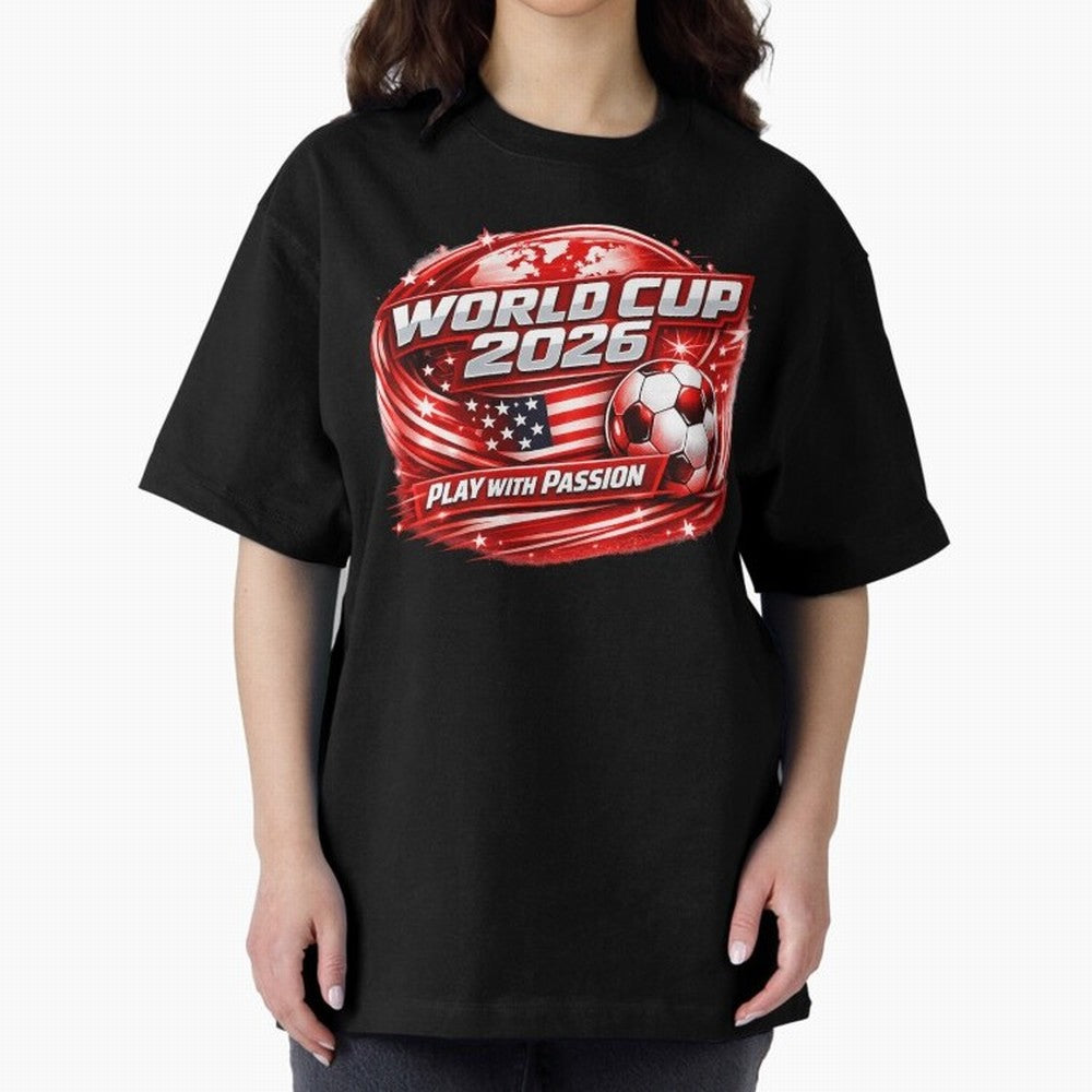 World Cup 2026 Classic T-Shirt Fuel Global Football Passion for FIFA World Cup 2026, Capturing CR7 and Messi, Spain, Football History, Final Match Energy, Crowd Noise and Once in a Lifetime Moments; Built for Supporters Chasing Trophy Dreams, Final