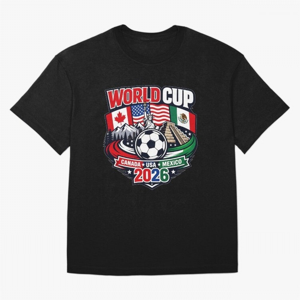 FIFA World Cup 2026 Classic T-Shirt Celebrate Football Heritage in FIFA World Cup 2026 for Fans of Messi and Cristiano Ronaldo and Argentina, Bringing Football History, Final Match Energy, Crowd Noise and Once in a Lifetime Moments; Ideal for