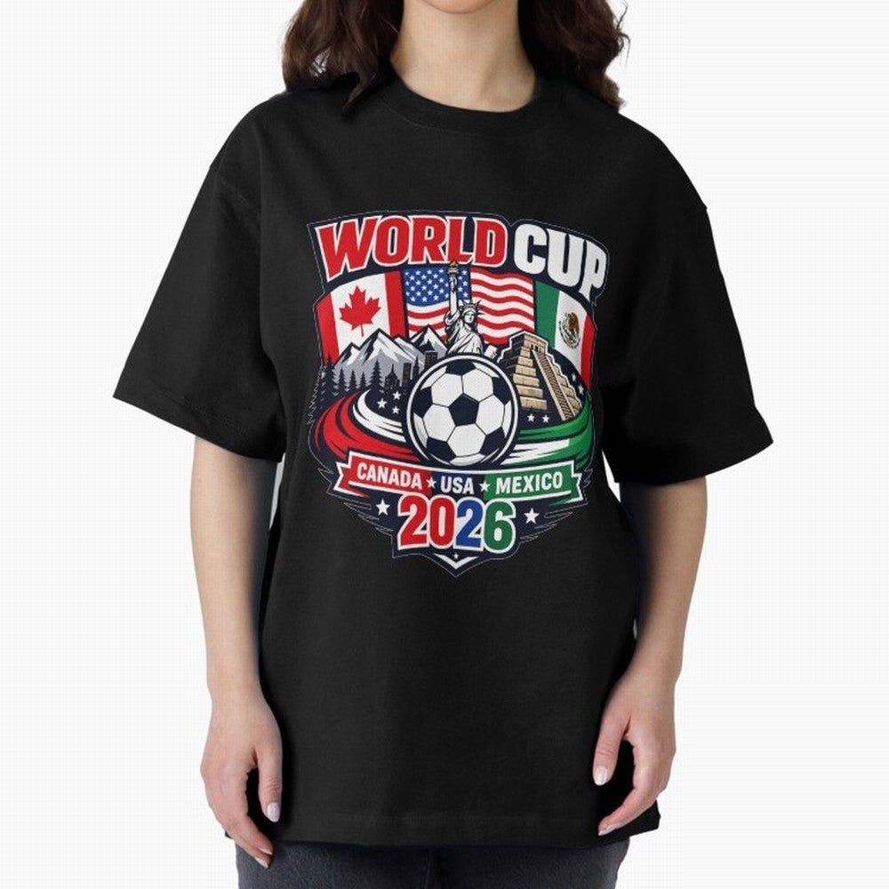 FIFA World Cup 2026 Classic T-Shirt Celebrate Football Heritage in FIFA World Cup 2026 for Fans of Messi and Cristiano Ronaldo and Argentina, Bringing Football History, Final Match Energy, Crowd Noise and Once in a Lifetime Moments; Ideal for