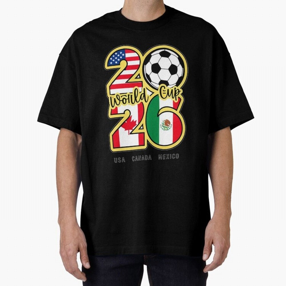 World Cup 2026, Usa Canada Mexico Football Classic T-Shirt Turn Up for Global Football Passion for FIFA World Cup 2026 Group Stage, Connected to Neymar, Haaland and Cristiano Ronaldo, France, Soccer Culture, Superstar Moments, National Team Dreams