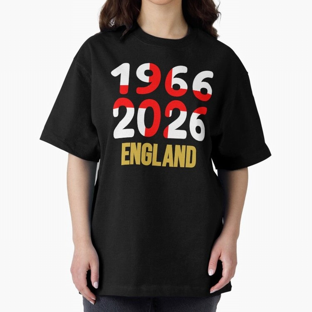 England 1966/2026 Classic T-Shirt Embrace Global Football Passion for FIFA World Cup 2026, Centered on Messi, Argentina and Brazil, Football History, Final Match Energy, Crowd Noise and Once in a Lifetime Moments; Made for Die Hard Supporters,