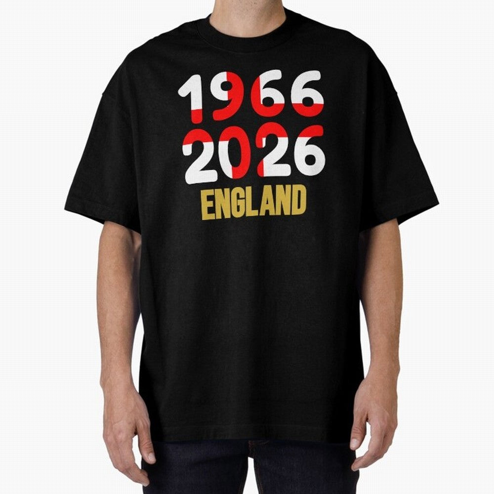England 1966/2026 Classic T-Shirt Embrace Global Football Passion for FIFA World Cup 2026, Centered on Messi, Argentina and Brazil, Football History, Final Match Energy, Crowd Noise and Once in a Lifetime Moments; Made for Die Hard Supporters,