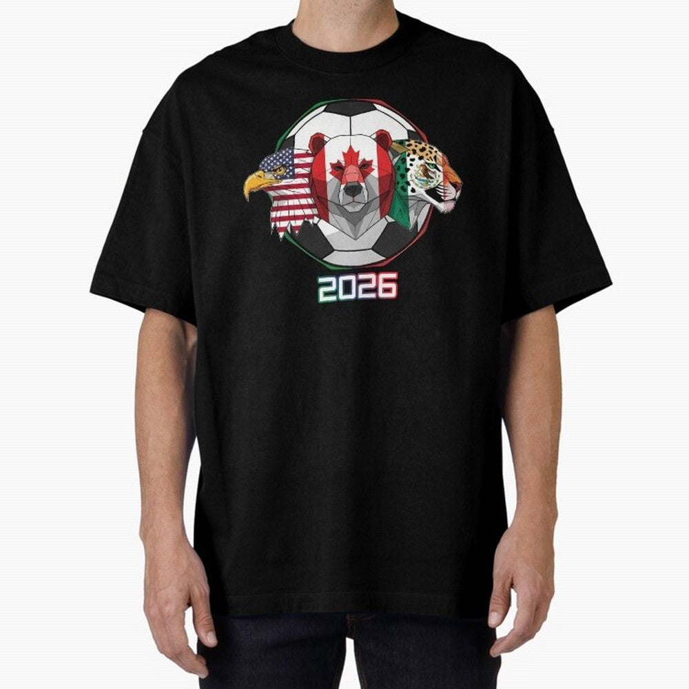 North American Soccer Animals 2026 Classic T-Shirt Mark FIFA World Cup 2026 Spirit, Inspired by Brazil, Portugal and Argentina, Haaland, Classic Soccer Heritage, Championship Pressure, Fan Loyalty and International Pride; Made for Die Hard