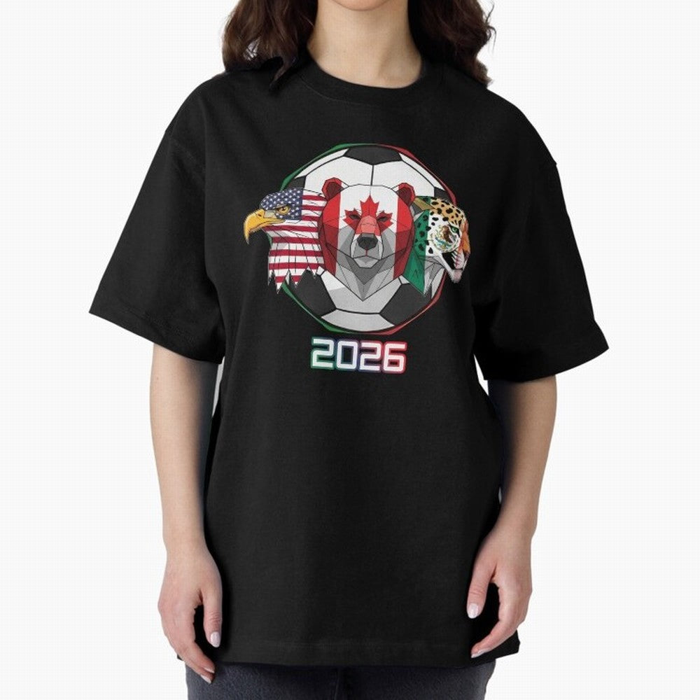 North American Soccer Animals 2026 Classic T-Shirt Mark FIFA World Cup 2026 Spirit, Inspired by Brazil, Portugal and Argentina, Haaland, Classic Soccer Heritage, Championship Pressure, Fan Loyalty and International Pride; Made for Die Hard