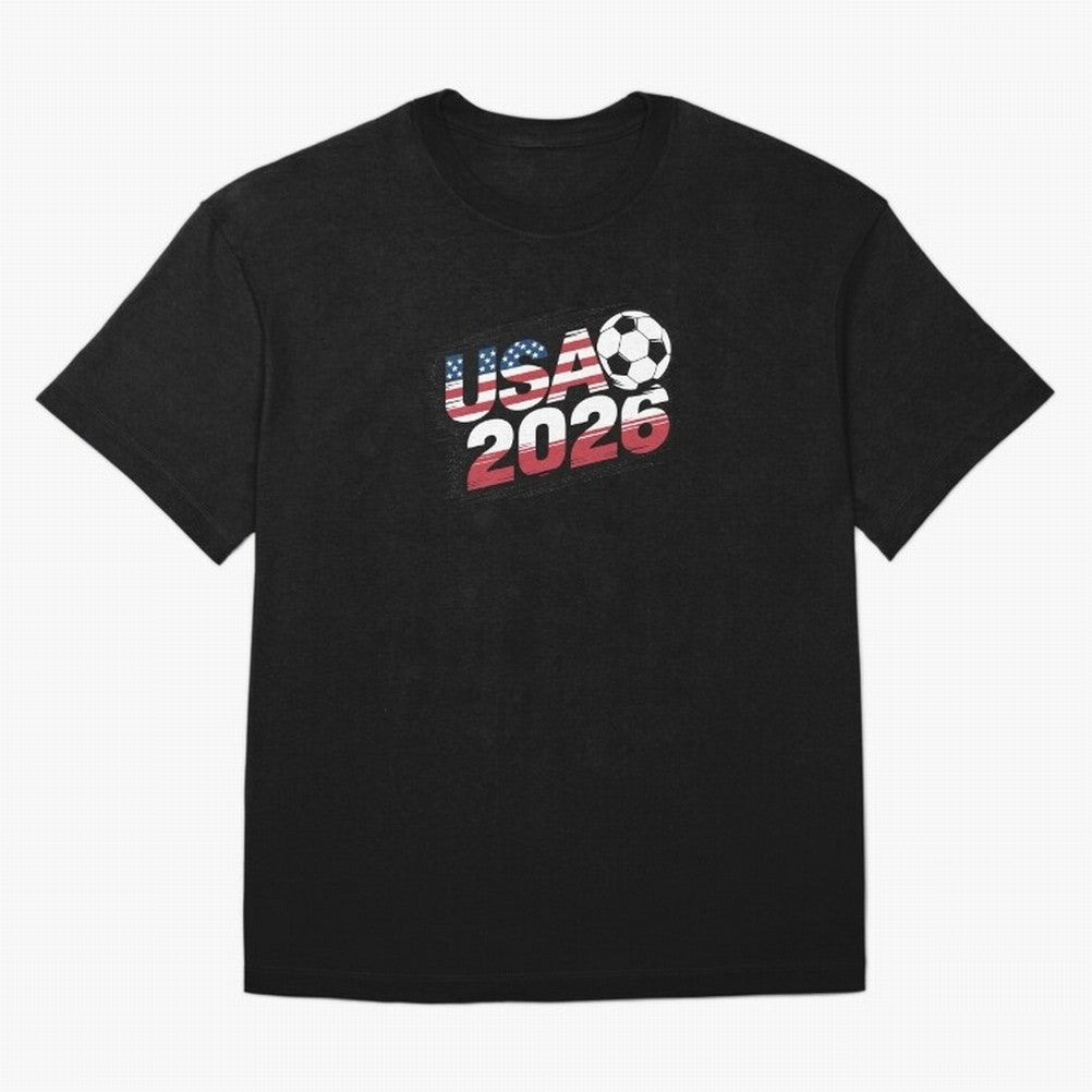 USA 2026 Soccer Classic T-Shirt Fuel Your Fan Pride for Global Football Passion for FIFA World Cup 2026 Group Stage, Driven by CR7, Portugal, Spain and Germany, Football History, Final Match Energy, Crowd Noise and Once in a Lifetime Moments; Ideal